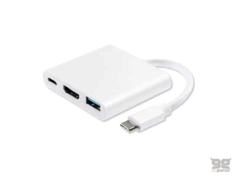 FAST ASIA Adapter - konvertor USB 3.1 tip C - USB 3.0 + HDMI + tip C 