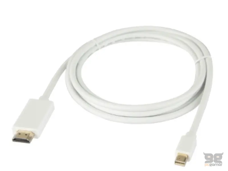 E-GREEN Mini DisplayPort (M) - HDMI (M)  (aktiv mod) 1.8m beli 