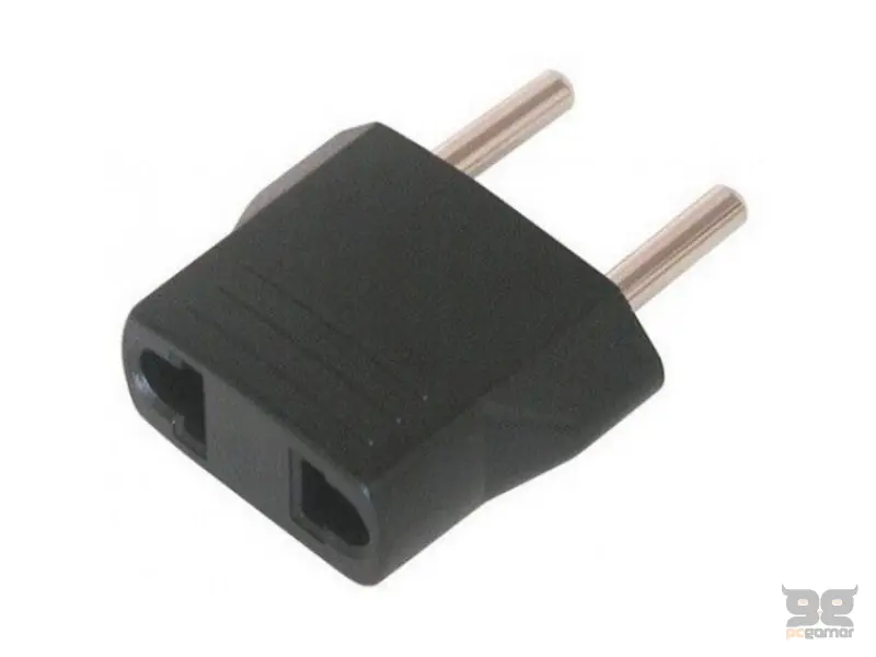 E-GREEN Adapter Euro utikač - USA utičnica crna 