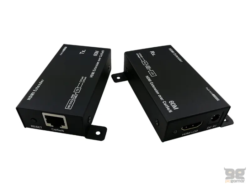 E-GREEN Adapter-Konvertor HDMI extender - RJ 45 cat5e/6, 60m 