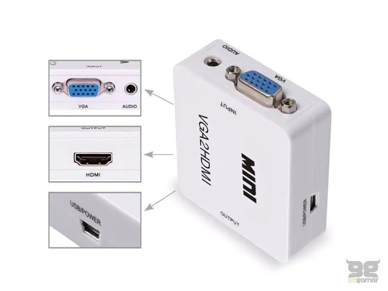 MAXPRO LINE Konverter HDMI na VGA aktivni STAR 