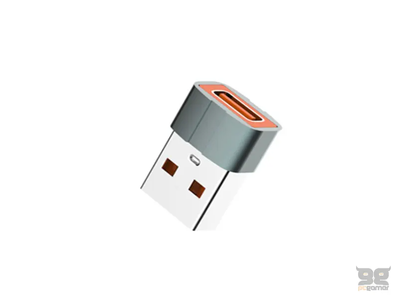 LDNIO LC150 Adapter USB (M) - USB  Tip C (F) sivi 