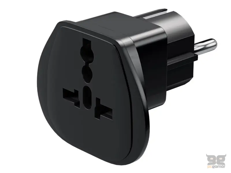 LDNIO Z7 Adapter Euro utikač - UK utičnica crni 