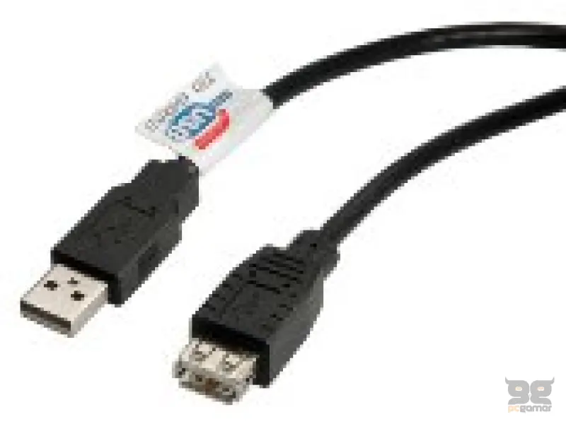 Kabl USB 2.0 A/A M/F 1.8m Produzni USB Black