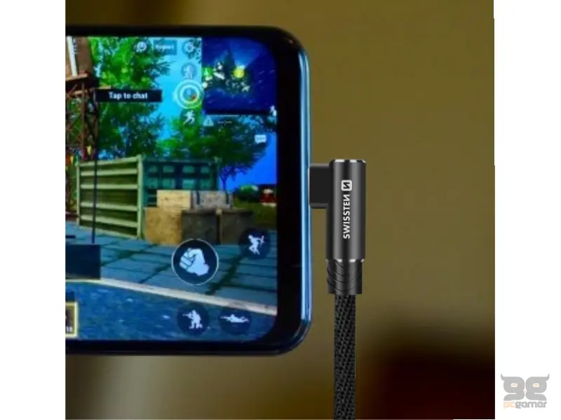 Swissten Kabl Arcade Gaming Type-C To Type-C 100W USB 1.2m - Black