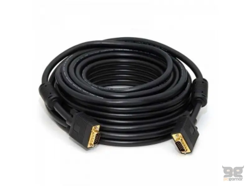 FAST ASIA Kabl VGA M/M 20m HQ feritno jezgro crni 