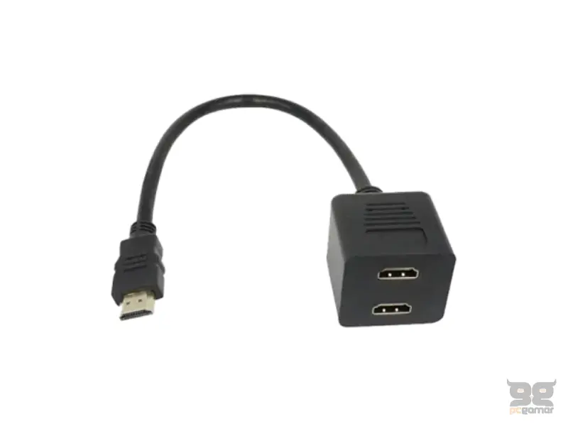 FAST ASIA Adapter HDMI - HDMI M/2F (spliter) crni 