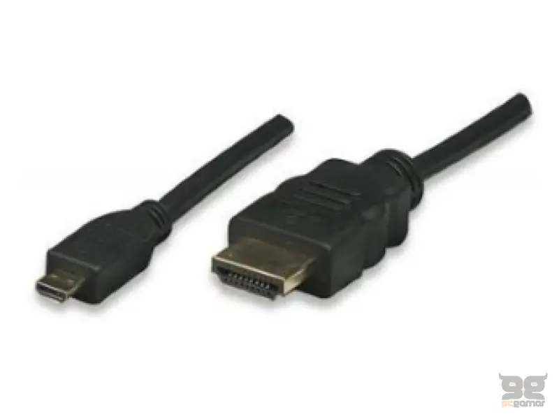 E-GREEN Kabl HDMI (M) - HDMI Mikro-D (M) 1.5m crni 