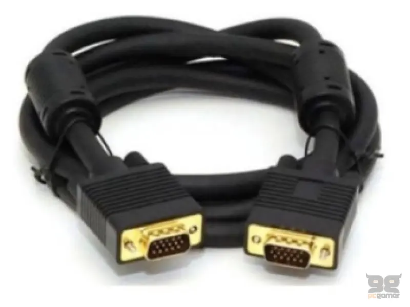 E-GREEN Kabl VGA D-sub M/M 1.8m HQ feritno jezgro crni 