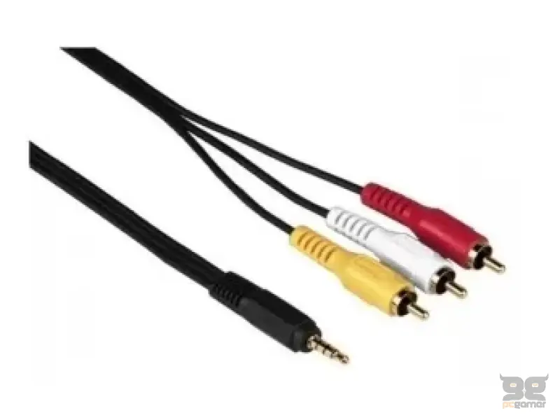 FAST ASIA Kabl audio 3.5mm - 3xRCA 1.5m crni 
