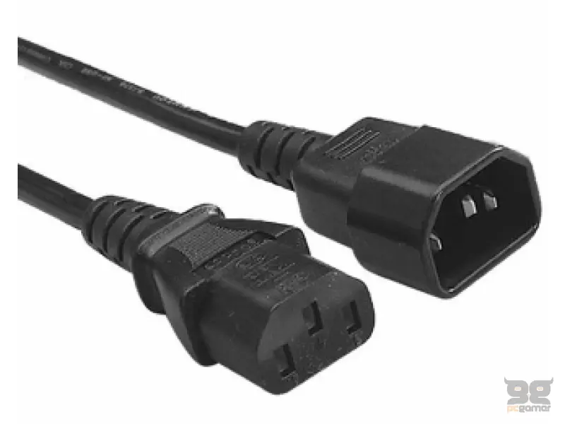 E-GREEN Kabl naponski C13 - C14 (UPS - PC) 3m 