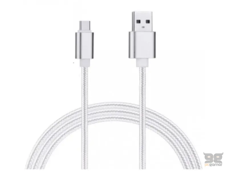 E-GREEN Kabl 2.0 USB A - USB 3.1 tip C 1m beli 