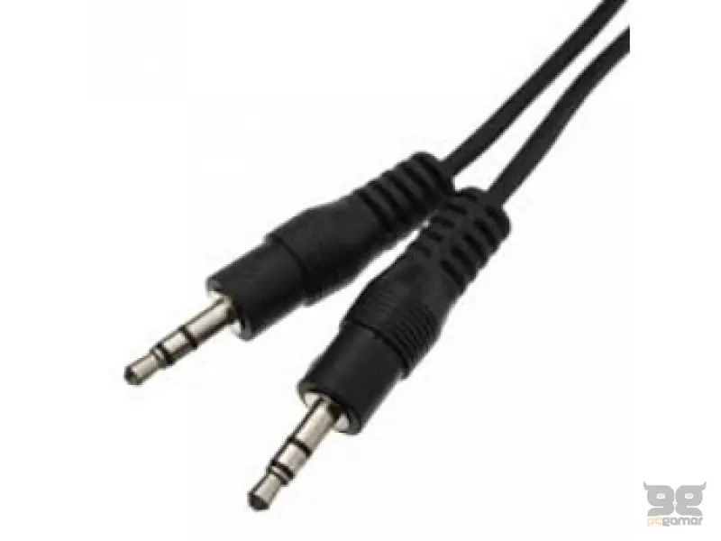 E-GREEN Kabl audio 3.5mm - 3.5mm M/M 1.2m crni 