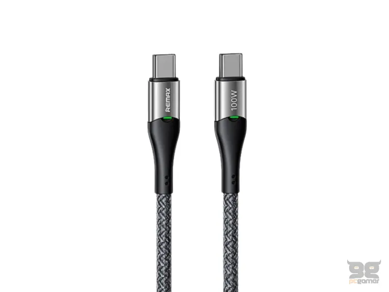 REMAX DATA kabl RC-115  100W Tip C na Tip C sivi 