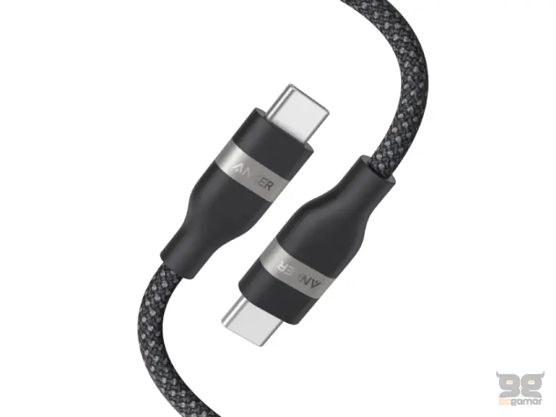 ANKER USB tip-C kabl M/M 0.9m, za Super brzo punjenje 240W/480Mbps, pleteni, crni 