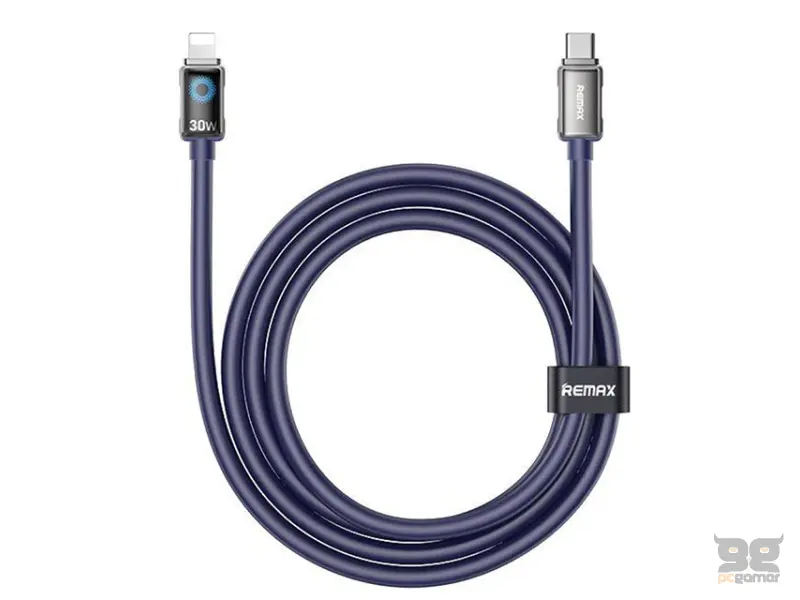 REMAX DATA kabl CB19 30W Tip C na Lightning plavi 