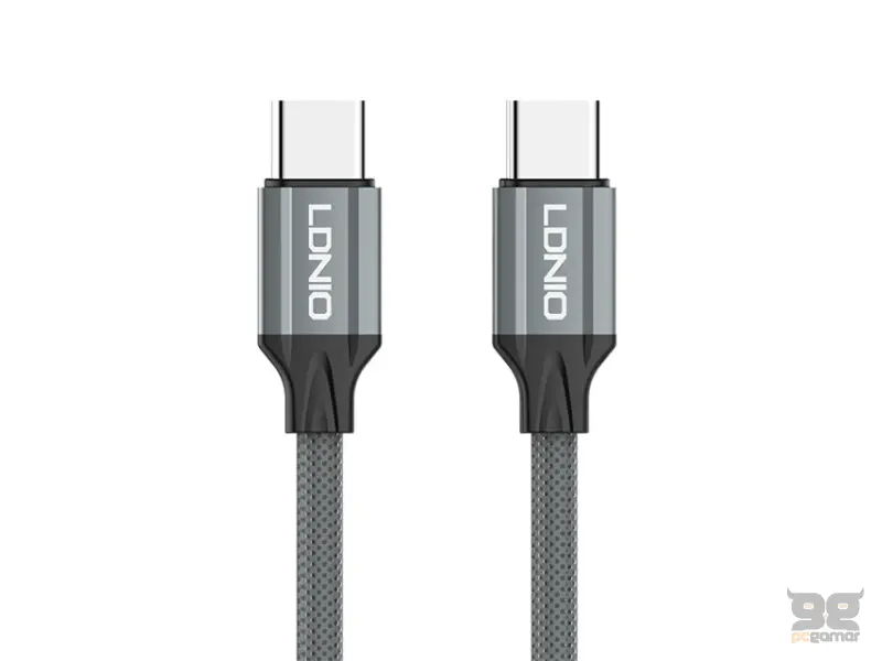 LDNIO LC442C USB TIP C na Tip C 65W kabl sivi 