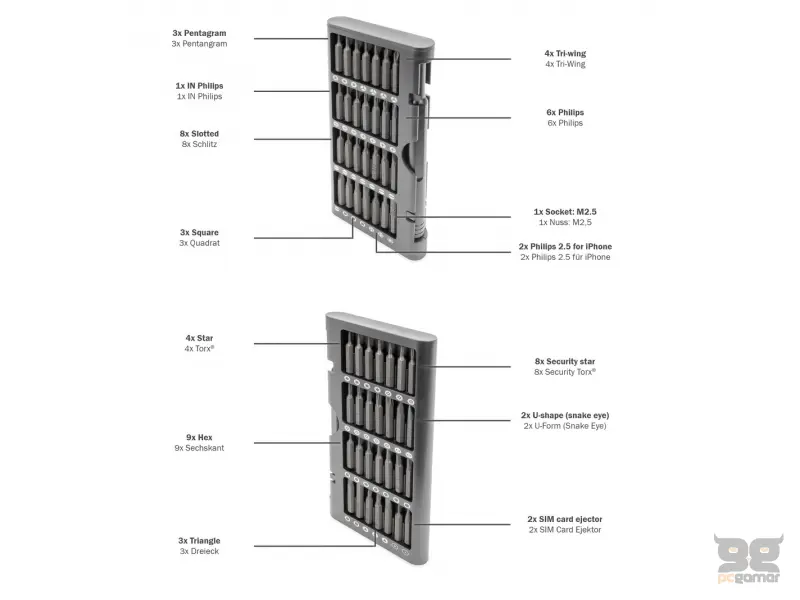 Digitus Precizni šrafciger sa 56 nastavaka