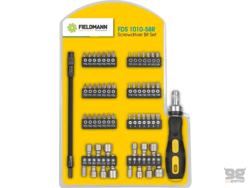 FIELDMANN FDS 1010-58R Set bitova sa odvijačem 