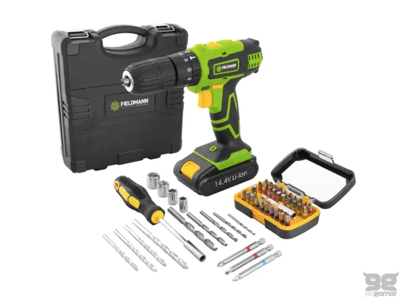 FIELDMANN FDV 10352-55AR Akumulatorska bušilica 14.4V + pribor 