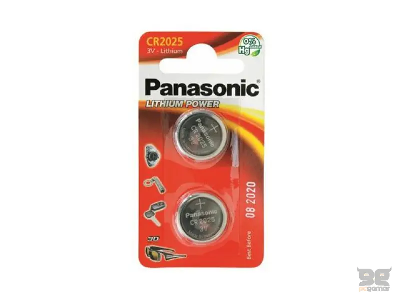 PANASONIC baterije CR-2025EL/2B Lithium Coin