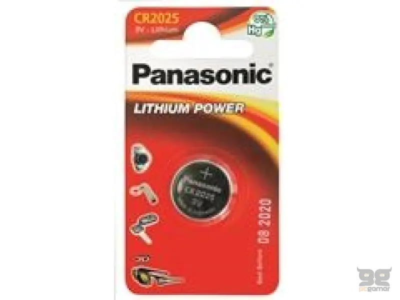 PANASONIC baterije CR-2025EL/1B Lithium Coin