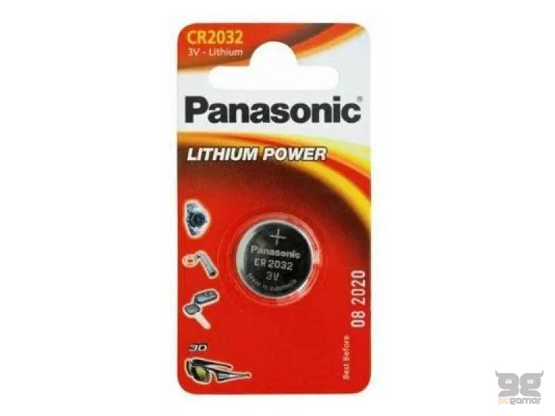 PANASONIC baterije CR-2032EL/1B Lithium Coin