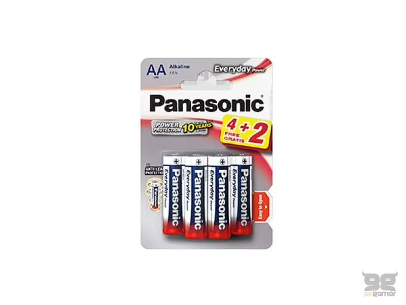 PANASONIC baterije LR6EPS/6BP -AA 6kom, Alkaline Everyday power