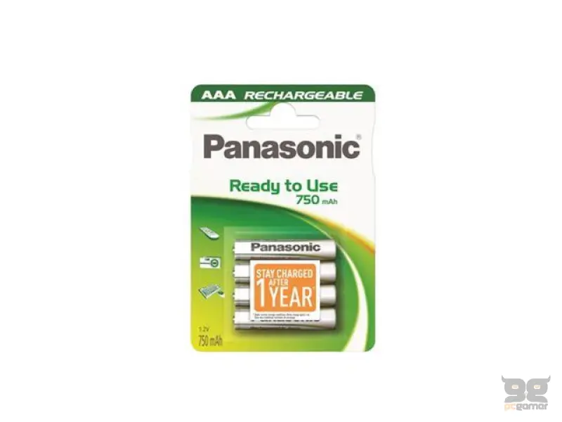 PANASONIC baterije HHR-4MVE/4BP, 750mAh, punj. Ready to use