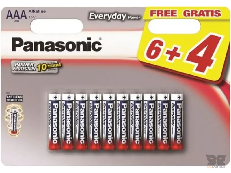 PANASONIC LR03EPS/10BW-AAA 10 kom 6+4F Alkalne
