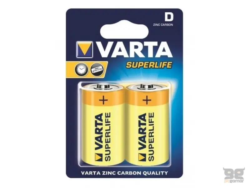 Cink-karbon baterija Superlife R20 2/1 Varta