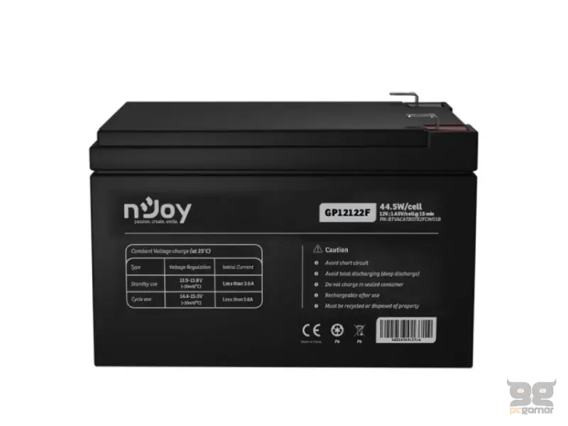 NJOY GP12122F baterija za UPS 12V 12Ah (BTVACATBDTE2FCW01B) 