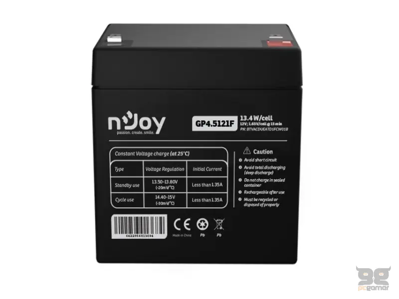 NJOY GP4.5121F baterija za UPS 12V 4.5Ah (BTVACDUEATD1FCW01B) 