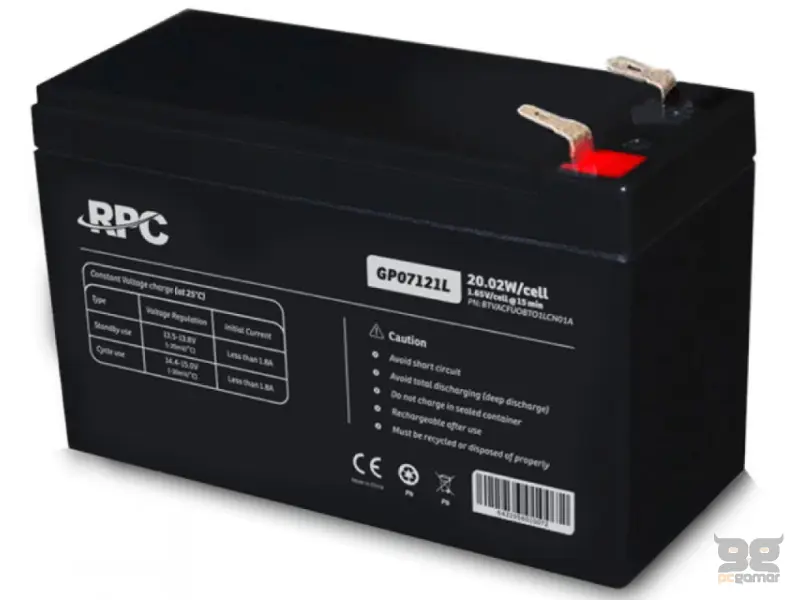 NJOY GP07121L baterija za UPS 12V 20.02W (BTVACFUOBTA1LCW01A) 