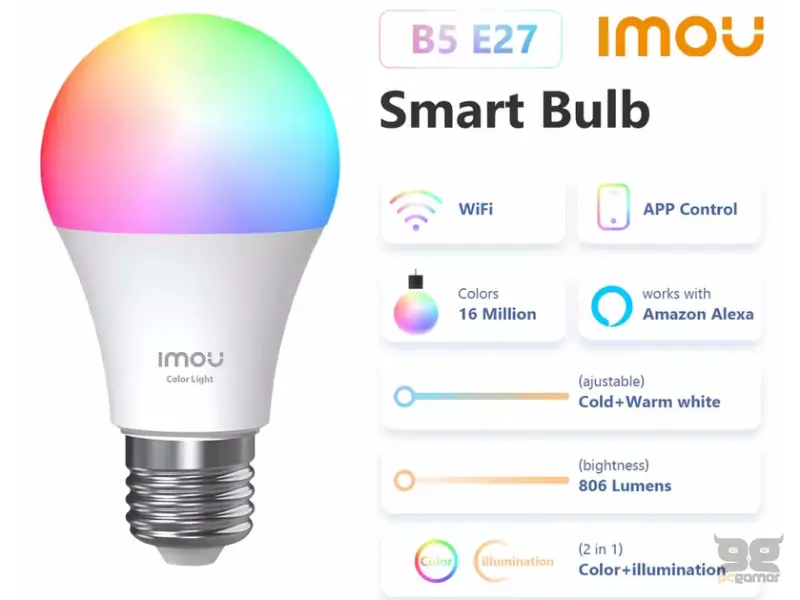 IMOU B5 pametna sijalica u boji CL1B-5-E27 