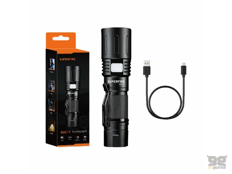 Superfire X60-T LED flashlight black
