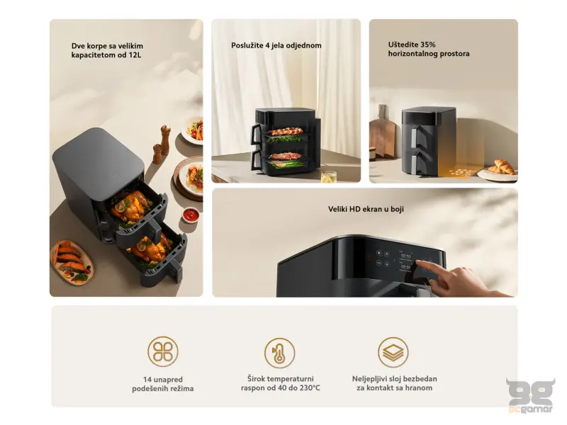 Xiaomi Smart Double Stack Air Fryer 12L EU