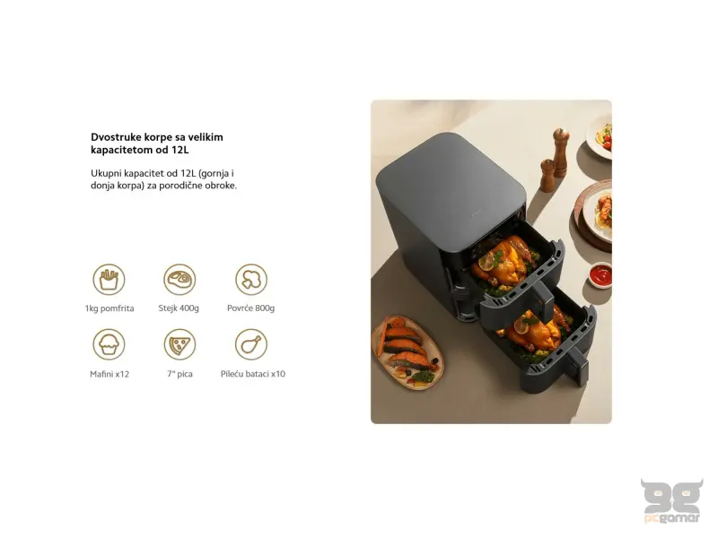 Xiaomi Smart Double Stack Air Fryer 12L EU
