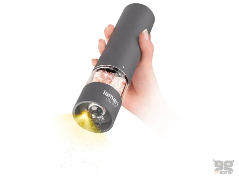 LAMART LT7061 električni mlin za začine sivi 