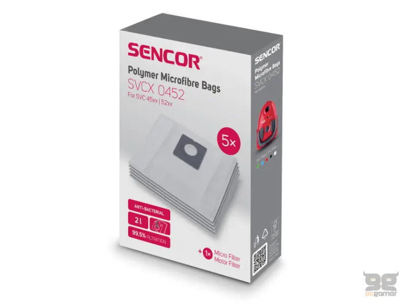 SENCOR SVCX 0452 Kese za usisivač SVC 45/52 (5 kom) 