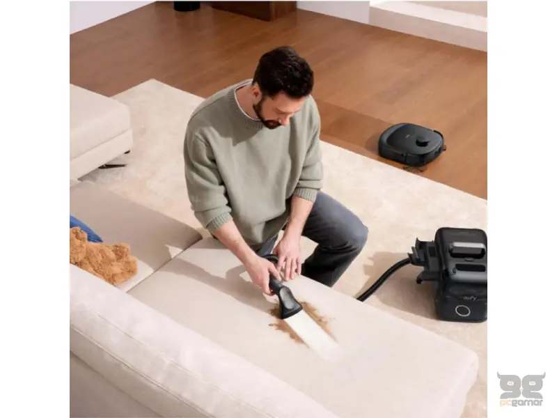 ANKER Eufy Omni E28 Robot Usisivač sa Prenosnim Dubinskim Čistačem crni 