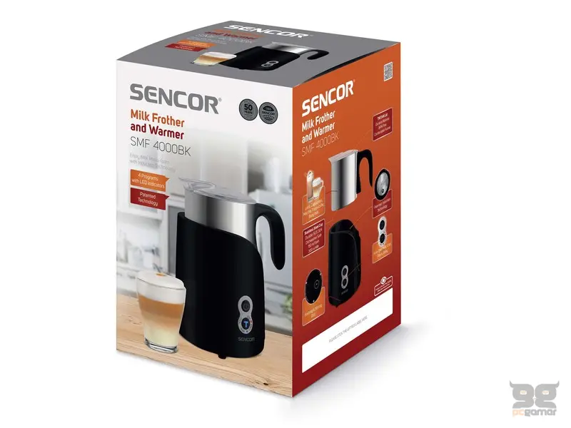 SENCOR SMF 4000BK Aparat za grejanje i penu od mleka 