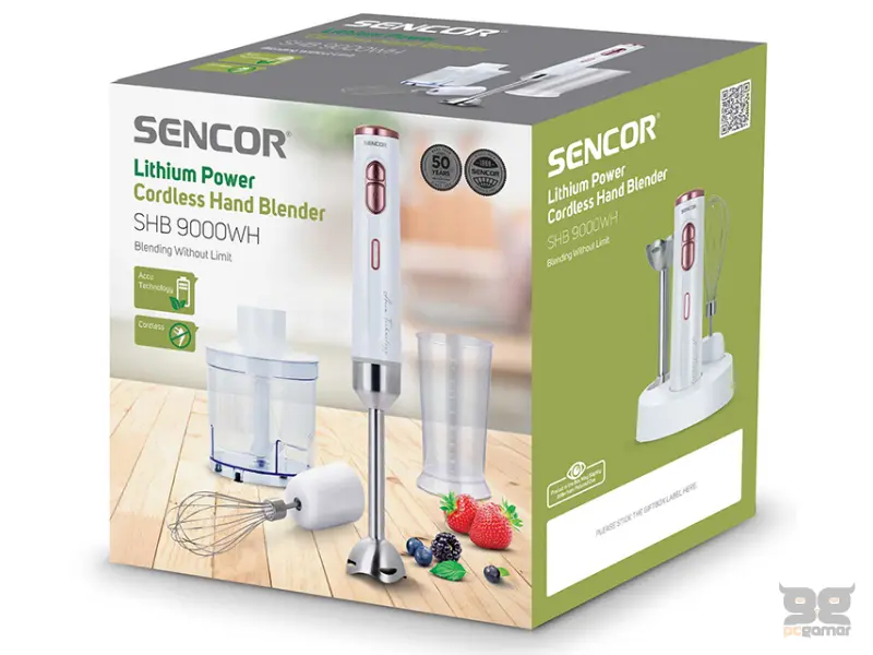 SENCOR SHB 9000WH 3u1 Bežični ručni blender 