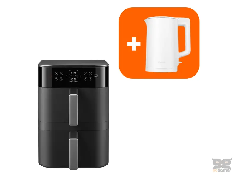 XIAOMI Dual Zone Air Fryer 12L BHR0883EU + GRATIS XIAOMI Electric Kettle 2 EU kuvalo