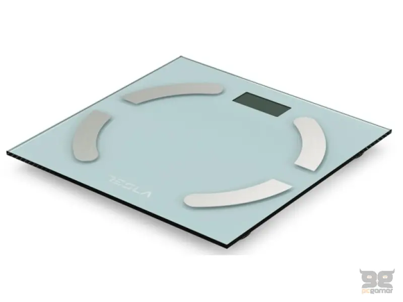 Tesla BS301WX Tjelesna vaga, smart App, raspon mjerenja 3kg-180kg, white-inox