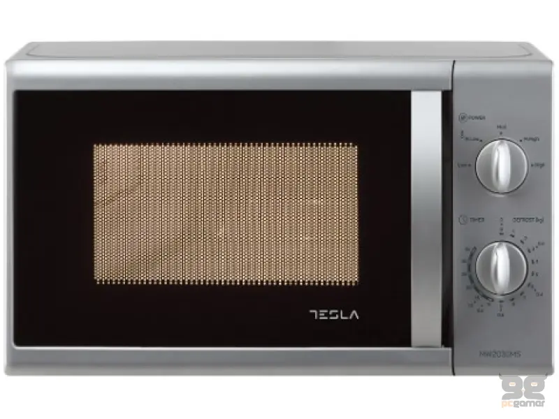 Tesla MW2030MS mikrotalasna pećnica, mehaničke komande, 20l, 700W, tajmer, silver