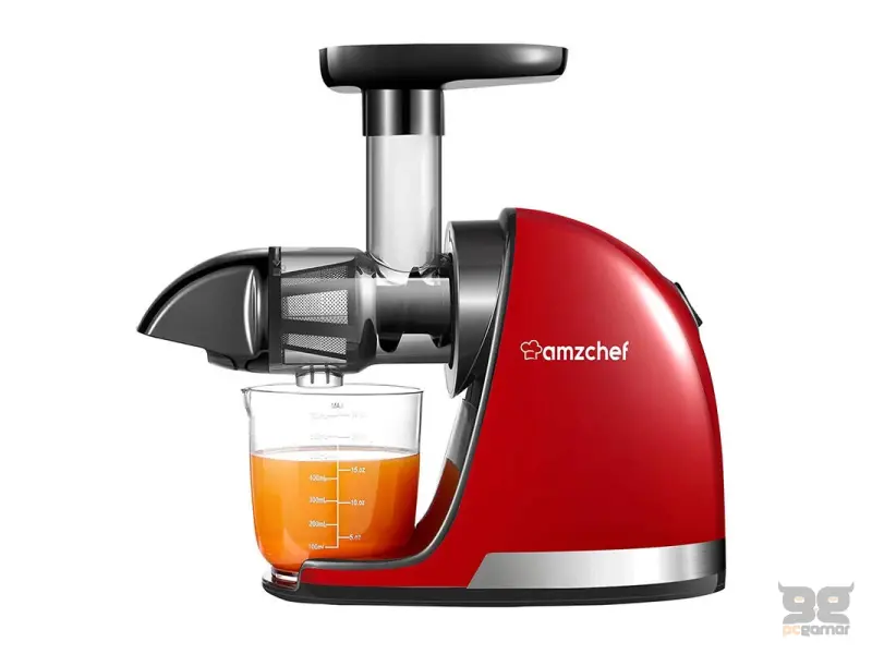 AMZCHEF Slow Juicer 1501-RD Red
