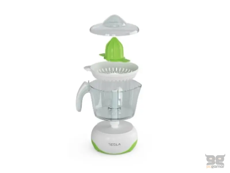 Tesla CJ100WG, Citrus sokovnik, 40W, bijelo-zeleni2, dva nastavka, 700ml, plastika