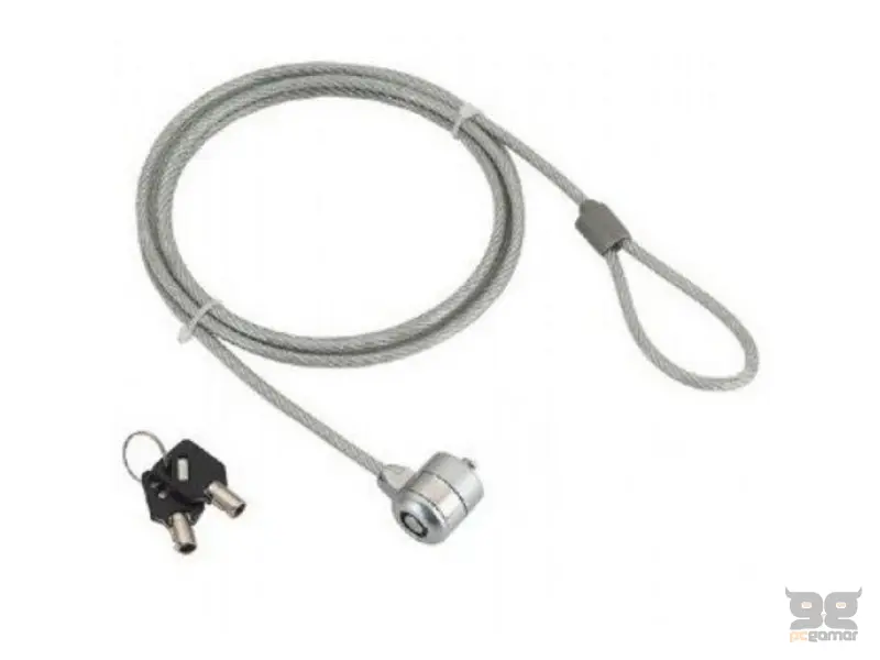 Manhattan Security Lock, brava sa 2 kljuca, celicni kabl, duzina kabla 1,4m