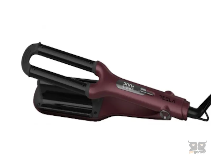 Tesla WVH500BB, Stilizator kose, 100w, 120-200 stepeni C, digital display, IONIC, Burgandy line